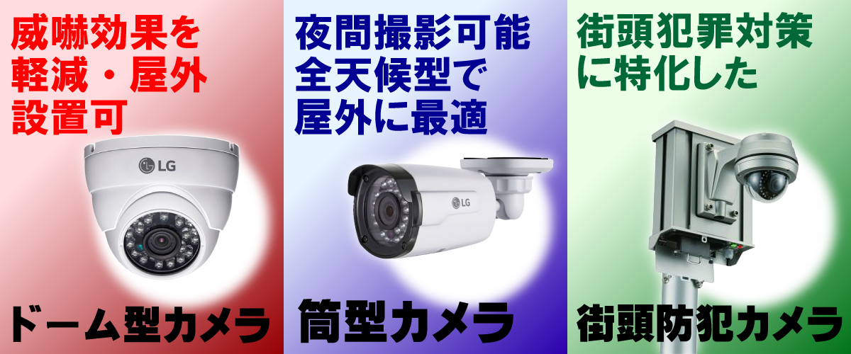 京都防犯カメラセンター　個人・事業主・オーナー様向けの防犯カメラ製品について
